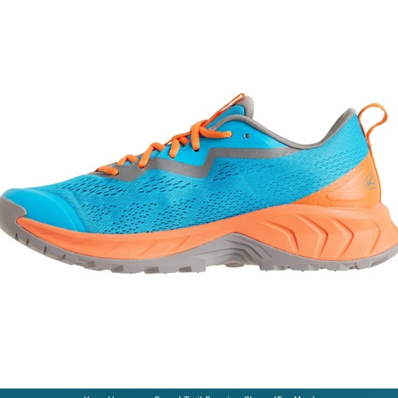 Keen (NWT) Men's Athletic Running Trail Shoes - Blue and Orange, Size 10 - Picture 4 of 10